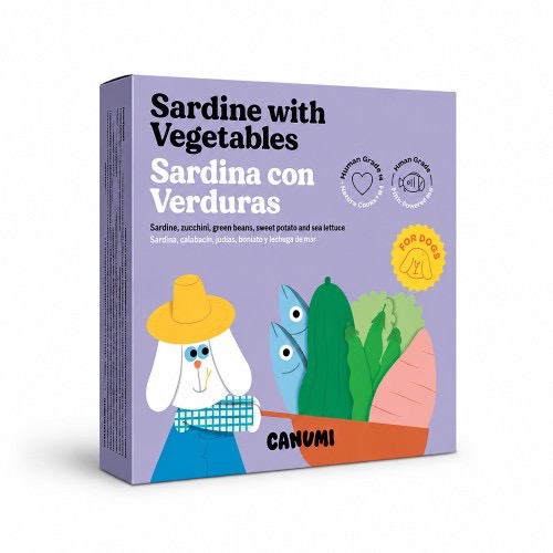 Canumi Hond Sardines met groenten